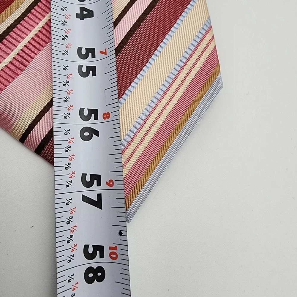Charles Tyrwhitt Multicolor Striped Men's 100% Silk Tie.‎ Made In Italy NWOT